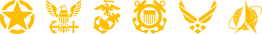 Service branch icons